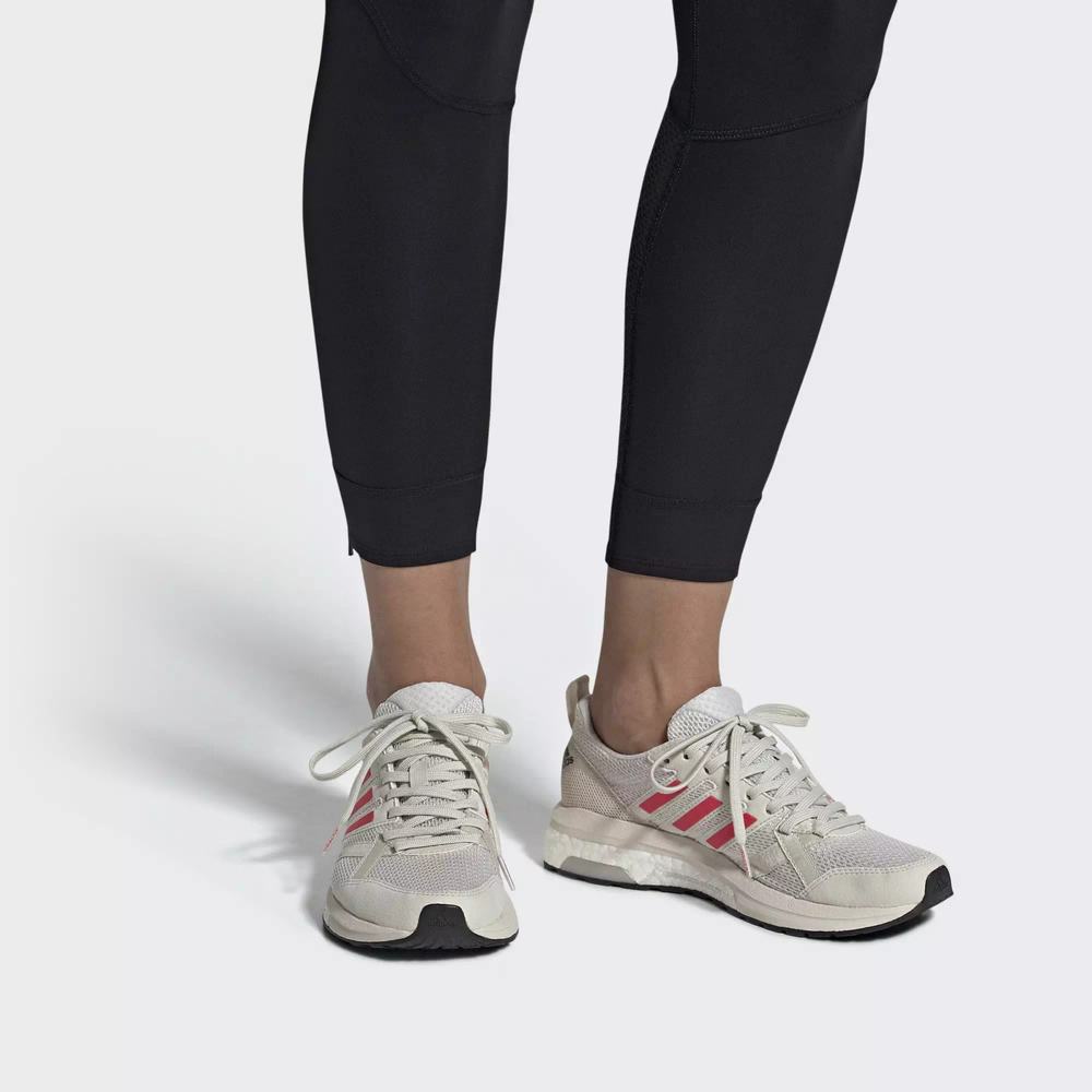 Adidas Adizero Tempo 9 Tenis Para Correr Blancos Para Mujer (MX-91772)
